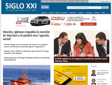 Tablet Screenshot of diariosigloxxi.com